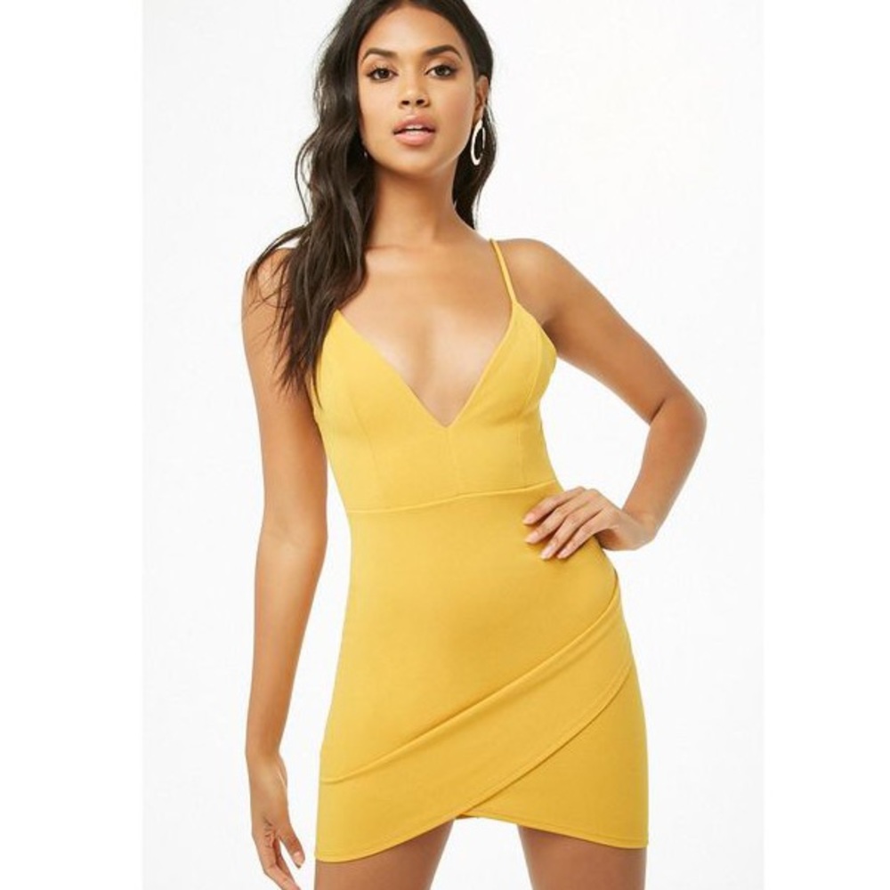 Forever 21 Yellow Cocktail Dress